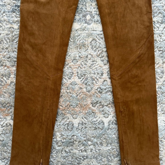 OFF TRACK leather suede leggings size M run small!!! - Picture 11 of 12